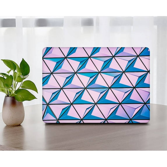 KSK KAISHEK Hard Shell Compatible 2022.0 Release MacBook Air 13.6 Inch with Touch ID Type C Model: A2681 Pink series 0775 + Black Keyboard Cover