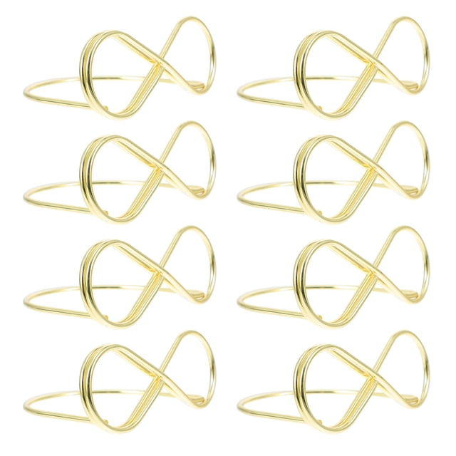 Weiweiguan 20pcs Table Number Holder Stands Place Cards Holder Bow Shape Table Number Holders