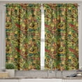 thumbnail image 2 of Ambesonne Mexican Valance & Curtain, Cartoon Cultural Doodle, 55"x45", Multicolor, 2 of 6