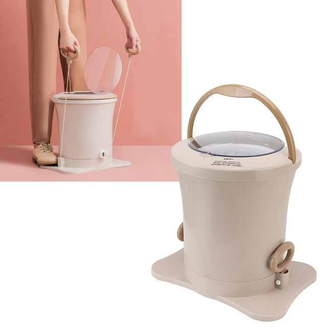 Manual Clothes Dryer, Portable Non Electric Spin Dryer 2500RPM Mini Capacity Hand Cranked Dryer With Detachable Basket For Camping, Apartments, RV, Or Delicates