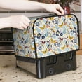 thumbnail image 7 of Uemuo Flowers Butterfly Print Toaster Cover 2 Slice, Small Kitchen Appliance Covers, Toaster Oven Cover with Loop, Bread Machine Cover Dust Cover Protection, 7 of 7