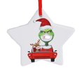 thumbnail image 1 of Decoraciones De Adornos Navideños Con Cubierta Facial Árbol De Navidad Colgante Redondo De Cerámica Colgante Con Tema De Vacuna Regalo Para La Familia Inevent AP006894-11, 1 of 6