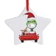 thumbnail image 1 of Decoraciones De Adornos Navideños Con Cubierta Facial Árbol De Navidad Colgante Redondo De Cerámica Colgante Con Tema De Vacuna Regalo Para La Familia Sweethay AP006894-11, 1 of 6