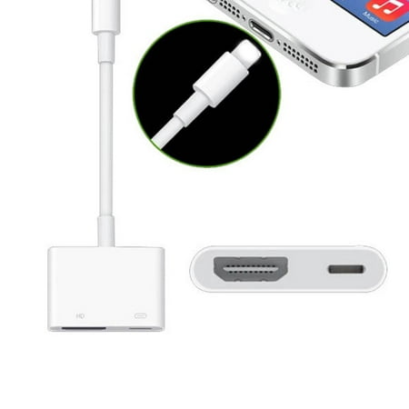 VICOODA Lightning to HDMI HD Video Adapter Sync Data Cable Mobile Phone Charging Cables For IPhone, No APP Needed，Plug and (Best Data Manager App For Iphone)