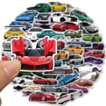 thumbnail image 2 of Paquete de pegatinas JDM Car, 50 unidades, con dibujos animados coloridos, diseño gráfico de vehícul, 2 of 2