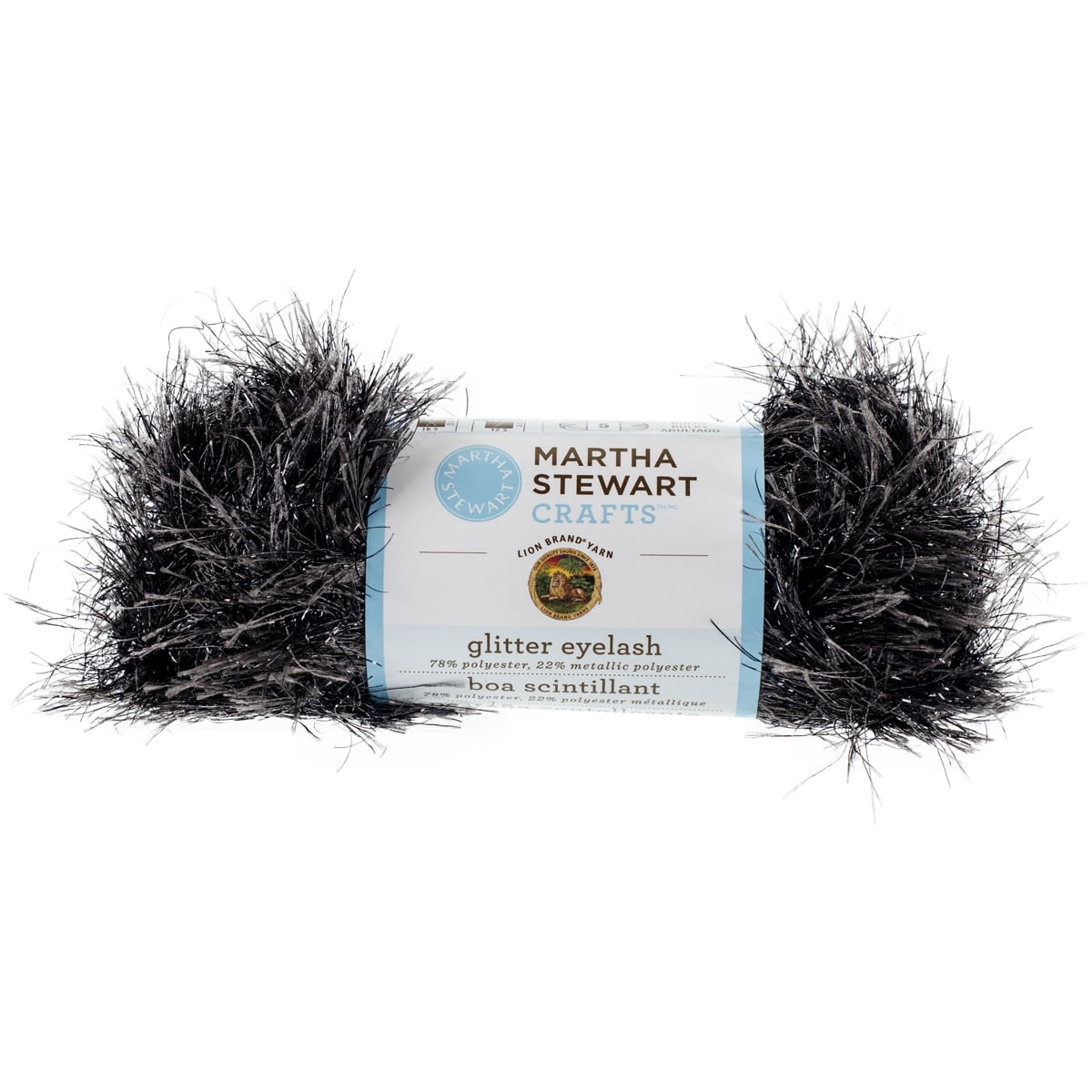 Martha Stewart Glitter Eyelash YarnOnyx