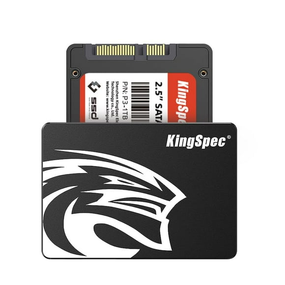 KingSpec 1TB SATA III SSD 6Gb/s, 2.5" SATA SSD with 3D NAND Flash, Internal Solid State Hard Drives, for Laptop and PC Desktop (R/W Speed up to 550/520 MB/s)