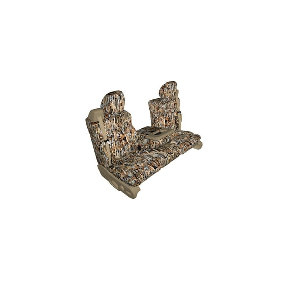 C1070 2000-2006 Chevy Suburban and Tahoe and GMC Yukon Captains Chairs With Side Impactsand Dual Electric Controls in SAC Camouflage Endura
