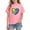 Pink, variant on breaise Valentines Day Graphic Tshirt for Kids Girl Boy Short Sleeve Crewneck Tshirt Soft Cotton Print Tops