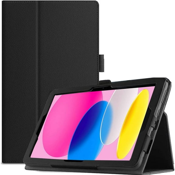 EpicGadget Case for iPad 10th Generation 10.9 Inch 2022 Released - Lightweight Slim PU Leather Stand Auto Wake/Sleep Folio Cover Case + 1 Stylus (Pink)