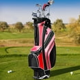 thumbnail image 4 of Costway Bolsa de Golf con Trípode Bolsa de Palos de Golf con 6 Divisores 7 Bolsillos Paragüero Ligera Portátil con Correa para el Hombro, 4 of 9