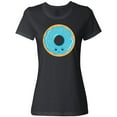 thumbnail image 3 of Inktastic Blue Donut Women's T-Shirt, 3 of 5