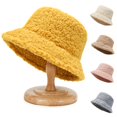 thumbnail image 3 of POINTERTECK Bucket Hat Solid Color All Match Autumn Winter Lightweight Dome Hat for Outdoor, 3 of 9
