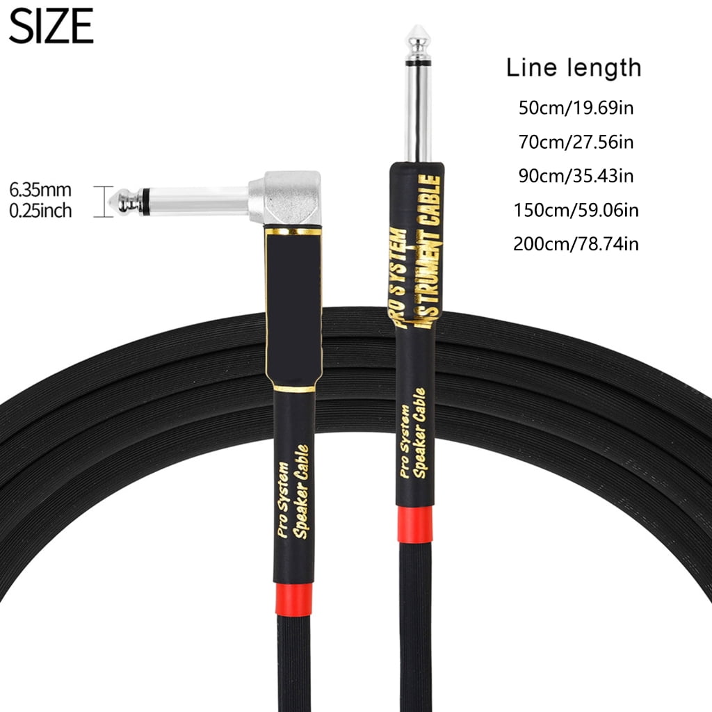 lanema Guitar Cable 6.35mm 1/4inch Guitar Lead Right Angle Guitar Pedals Cable Guitar Amps Lead Noiseless Sound Instrument Lead