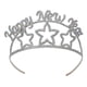 thumbnail image 1 of Tiara de feliz año nuevo de metal con purpurina (paquete de 6) The Beistle Company 80146, 1 of 1
