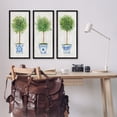 thumbnail image 3 of Stupell Industries Potted House Plant Tree Gardening Planter Vase Graphic Art White Framed Art Print Wall Art, Set of 3, Design by Tava Studios, 3 of 5