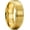 Gold, variant on BASIC 8mm Silver Tungsten Carbide Wedding Ring for Men Women Matte Brushed Finish Center Polished Step Edge Comfort Fit Size 10