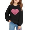 thumbnail image 3 of Bnwani Sweatshirt Girls Cotton Crew Neck Long Sleeve Sweatshirt Valentine'S Day Cute Printed Tops Pullover, 3 of 3