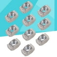 thumbnail image 2 of 50Pcs European Aluminum Extrusions Slim T-Nut Thread (M4x10x6), 2 of 9