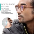 thumbnail image 4 of 2SeeLife Lunettes Rondes à Lumière Bleue pour Hommes et Femmes pour Toutes les Formes de Visage avec Vision Claire - Lunettes de Lecture Robustes pour Femmes et Hommes, 4 of 8