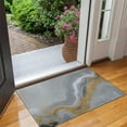 thumbnail image 2 of Gray Gold Marble Pattern Door Rugs,Washable Non Slip Door Mats Indoor,Decorative Door Mats,Entry Mat Indoor for Entrance,Bedroom,Kitchen,Bathroom,17"x30", 2 of 6