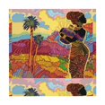 thumbnail image 6 of Wukai Beautiful African Woman Waterproof Tablecloth for Kitchen Dining, Fits Square Tables for 2-4 Seats -54"x54", 6 of 7