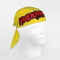 thumbnail image 3 of Hulk Hogan Costume Bandana Hulkamania Logo - Yellow, 3 of 7