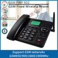 thumbnail image 3 of Teléfono fijo inalámbrico Soporte para teléfono de escritorio GSM 850/900/1800/1900 MHZ Tarjeta SIM MABOTO Teléfono, 3 of 7