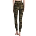 thumbnail image 4 of TWZH Women Leopard Camouflage Snake Print Sports Leggings Ripped Yoga Pants Bottoms, 4 of 5