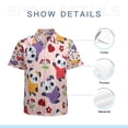 thumbnail image 7 of High Quality Hawaiian Shirts for Men Short Sleeve Aloha Beach Shirt Floral Summer Casual Button Down Shirts Blouses 4623P7, 7 of 7