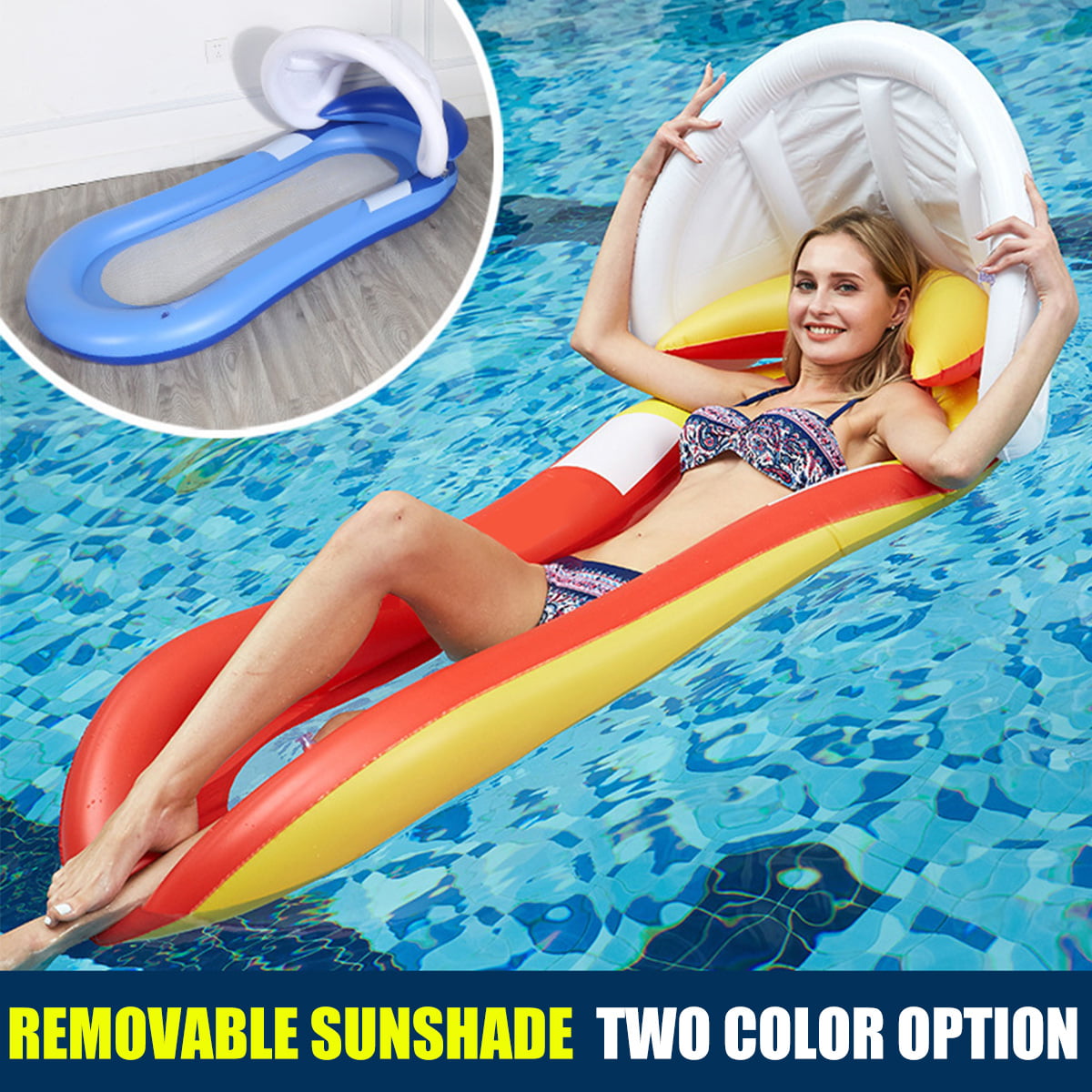 Details about   Inflatable Lilo Air Lounger Mat Bed Swimming Pool Beach Float Summer Holiday 
