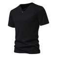 thumbnail image 2 of T-shirt Homme Été Col Rond Manches Courtes Respirant Confortable Torche Noir P, 2 of 4