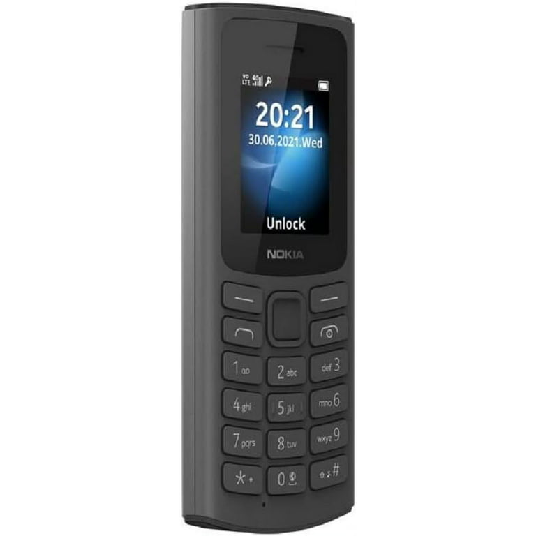  Nokia 105 4G Dual-SIM 128MB ROM + 48MB RAM (GSM Only  No CDMA)  Factory Unlocked Android 4G/LTE Smartphone (Black) - International Version  : Cell Phones & Accessories