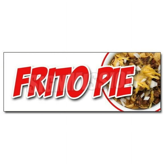 SignMission 12 in. Frito Pie Decal Sticker - Chili Cheese Corn Chips Texas Style Tamale Fresh