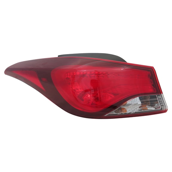 KAI New CAPA Certified Standard Replacement Driver Side Outer Tail Light Assembly, Fits 2014-2016 Hyundai Elantra Sedan