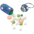 thumbnail image 3 of ShenMo 2x Mini Pill Box Keychain Medicine Tablet Container Aluminum Keychain Medicine, Waterproof Tablet, 3 of 4