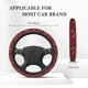 thumbnail image 3 of Balery Red Buffalo Plaid Fundas elásticas antideslizantes para volante, funda protectora universal para hombre y mujer, 15 pulgadas, accesorios para coche., 3 of 6