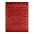 thumbnail image 3 of Unique Loom Tekke Collection Area Rug - Shakhrud (9' x 12' Rectangle Red/Black), 3 of 7