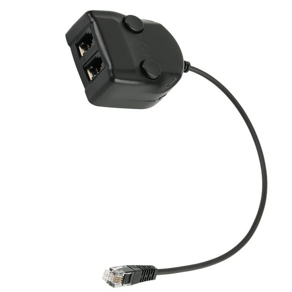 Handset Solutions Headset, Crystal Headset Telephone Training Training Adapter Volume Control Intelligent Sound Closed and Mate Box Splitter Adapter