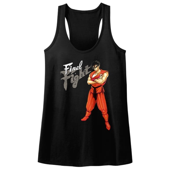 Final Fight Guy Black Women's Racerback Tank Top