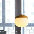 thumbnail image 5 of Arturesthome Handmade Wooden LED Hanging Lamp Nut Shaped Pendant Light, 5 of 14