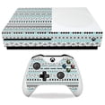 thumbnail image 1 of MightySkins Carbon Fiber Skin for Microsoft Xbox One S - Turquoise Tribal | Protective, Durable Textured Carbon Fiber Finish | Easy to Apply, Remove, and Change Styles | Made in The USA, 1 of 3