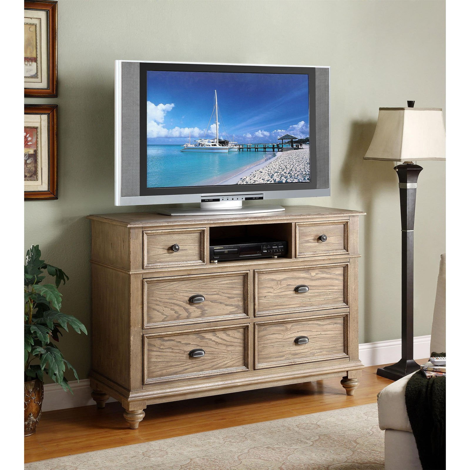 Riverside Coventry Media Chest Weathered Driftwood Com