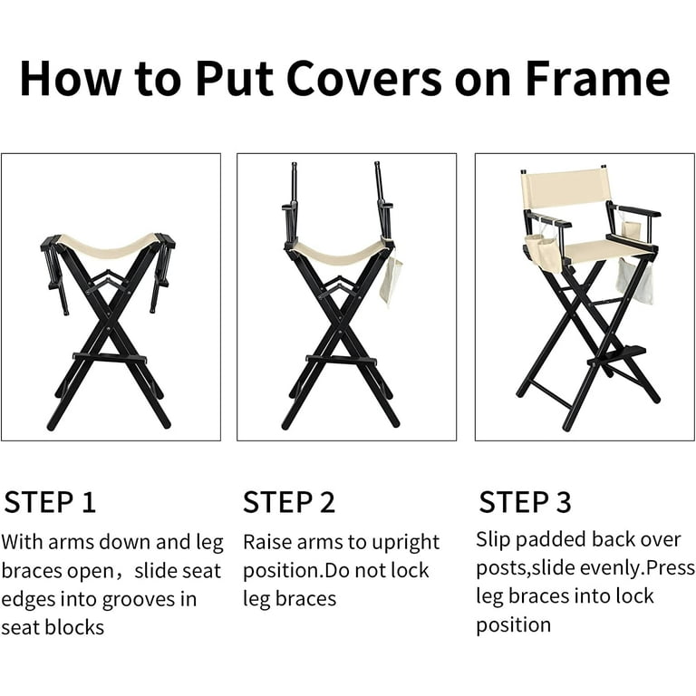 Padded director chair covers new arrivals
