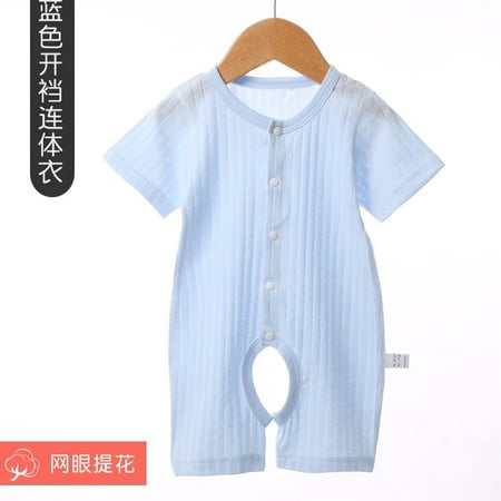 

QWZNDZGR Baby One-Piece Clothes Summer Thin Cotton Short-Sleeved Romper Newborn Baby Summer Boy Summer Dress Female Newborn