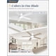thumbnail image 2 of Ventilador de techo Fanbulous de 48" con motor DC, 3 temperaturas de color, 6 velocidades, blanco, 2 of 8