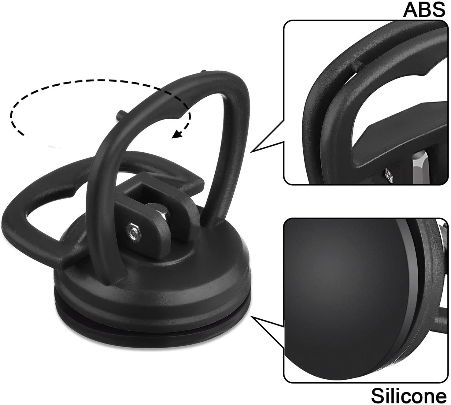 2 Pieces 5.5cm Dent Pullers Car Suction Cups Suction Cup Repair Puller