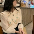 thumbnail image 6 of Camicover Embroidery Detachable Dickey Collar Half Shirt Blouse Collar Fake Collar for Women Girl, 6 of 8