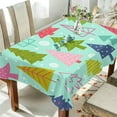thumbnail image 4 of Coolnut Christmas Tree Tablecloth, Waterproof Washable Polyester Square Table Cover, Durable Tablecloth for Kitchen Dining Table Party Decor, 54"x54", 4 of 7
