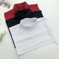 thumbnail image 4 of WINDLAND Womens Fake Mock Turtleneck Dickey Detachable Collar Pullover Half Top Blouse Simple Solid Color Neck Warmer Cover for Layered Look, 4 of 21